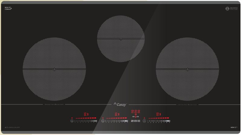 Bếp từ Canzy 3 vùng nấu CZ 595 LUXURY