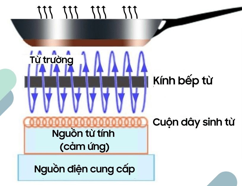 Nguyên lý hoạt động của bếp từ Canzy