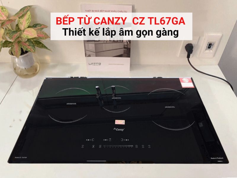thiết kế bếp từ Canzy