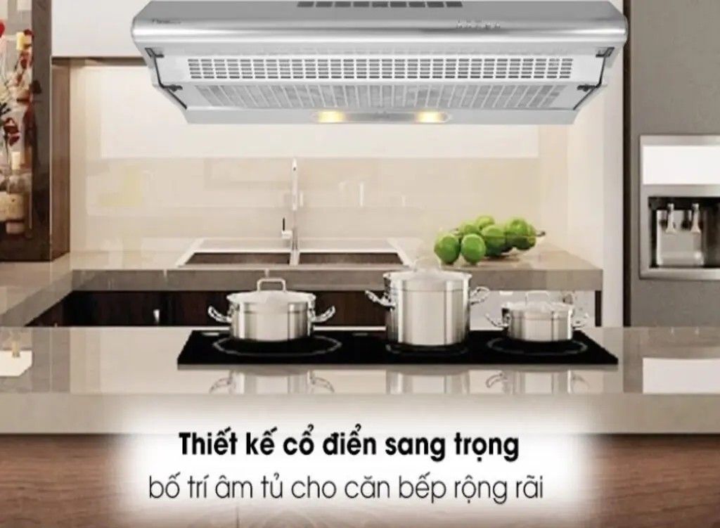 Thiết kế và chất liệu máy hút mùi Torino