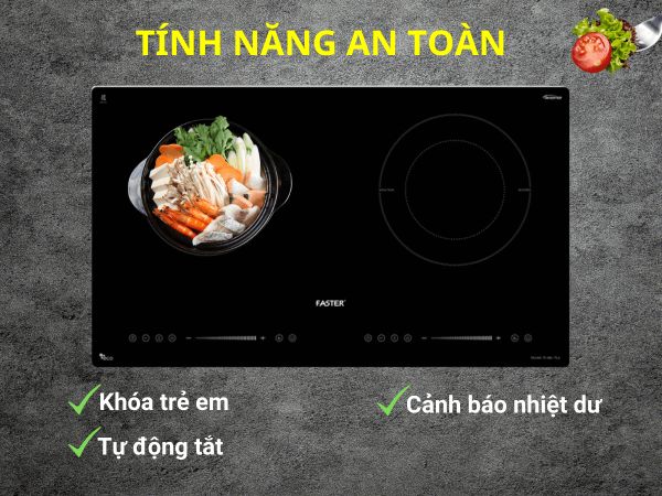 Bếp từ Faster có tốt không? 5 Tính năng an toàn của bếp từ Faster
