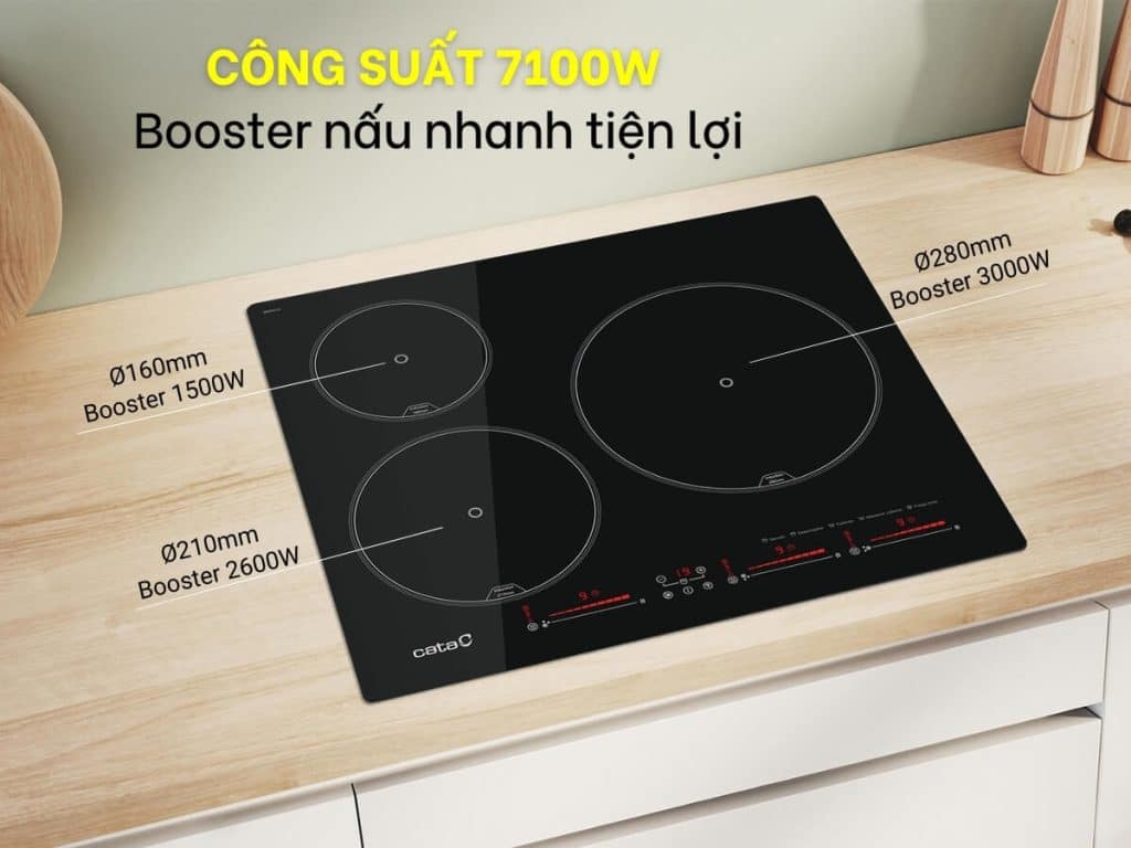 Các tính năng nổi bật của bếp từ Cata