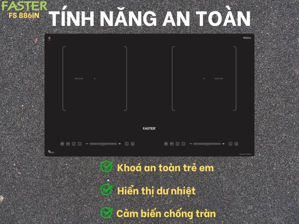 So sánh bếp từ Canzy và Faster 2 so sánh về mặt tính năng, công nghệ sử dụng