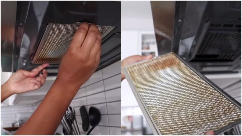 Tháo rời và vệ sinh tấm lưới lọc