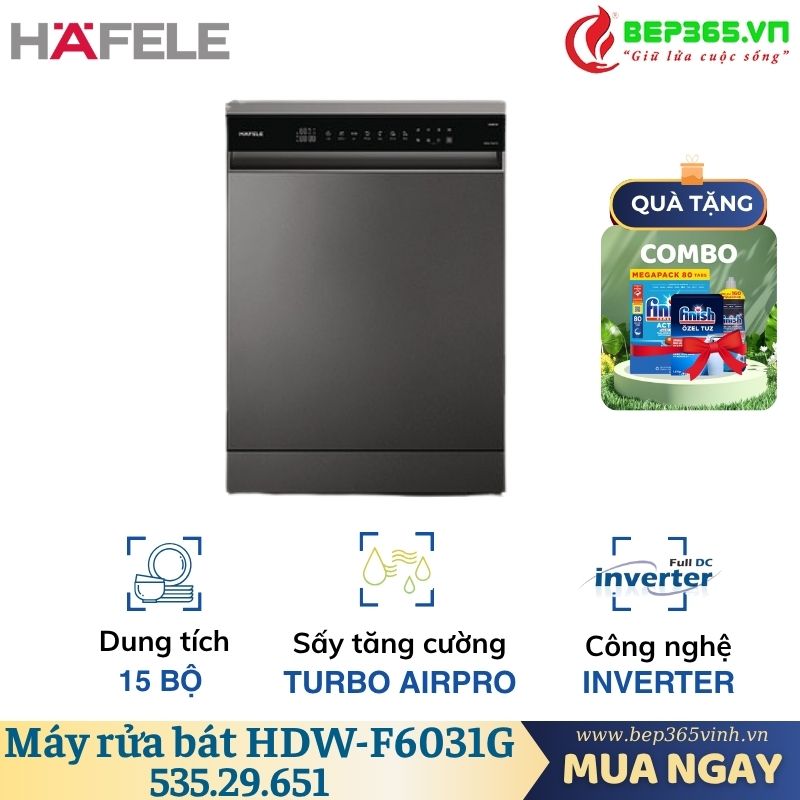 Máy rửa chén độc lập Hafele HDW-F6031G 535.29.651 3 Máy rửa chén độc lập Hafele HDW-F6031G 535.29.651