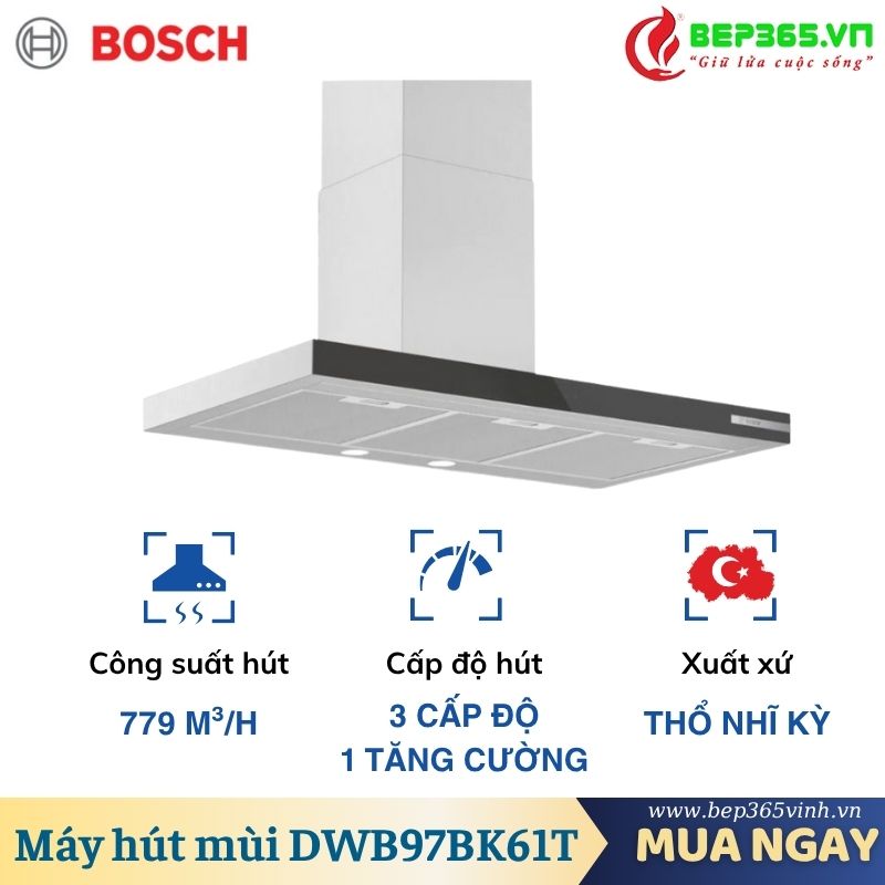 Máy hút mùi Bosch DWB97BK61T 2 Máy hút mùi Bosch DWB97BK61T