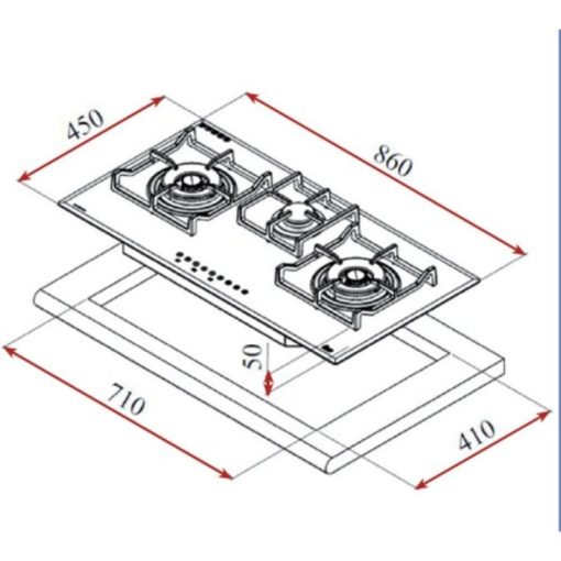 Bếp gas TEKA GT LUX 86 3G 40232103 - Ảnh 2