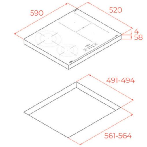 Bếp từ 4 vùng nấu Teka IBF 64210 SCG BK 112520056 - Ảnh 2