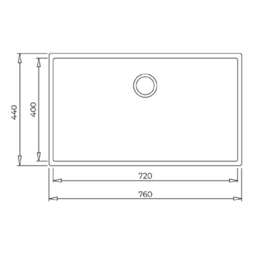 Chậu đá lắp âm 1 hộc rửa Teka SQUARE 72.40 TG  115230015 - Ảnh 3