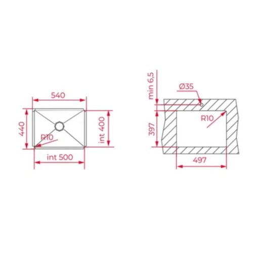 Chậu rửa chén Teka Bex Linea 50.40 115010018 - Ảnh 2