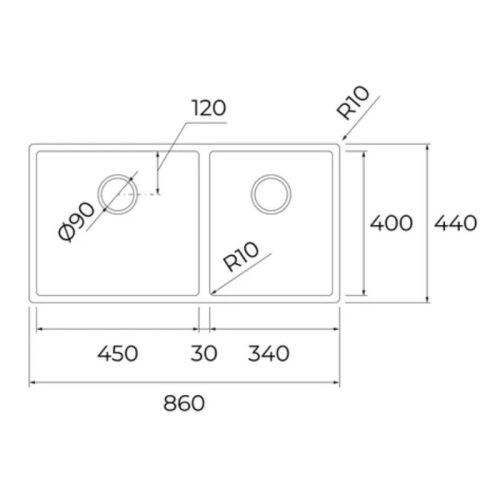 kich thuoc chau rua chen teka bx 2b 860 115040034