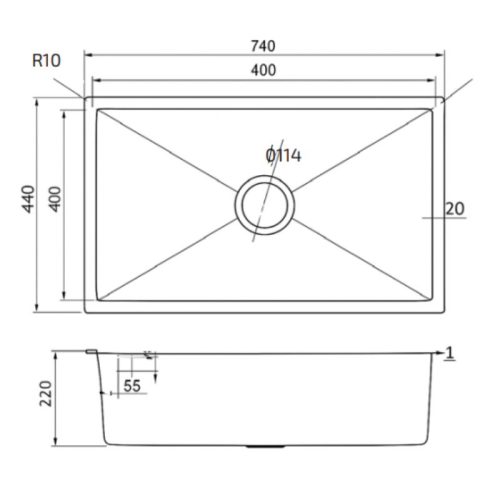 kich thuoc chau rua teka bex linea 70 40 1b r10 185010001