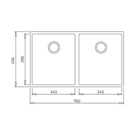 Chậu rửa Teka Square 2B 760 TG 115260024 - Ảnh 3