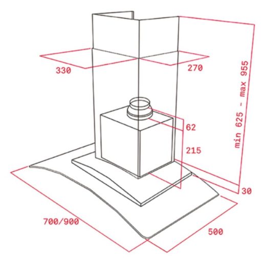 Hút mùi áp tường Teka DGW 77350 EOS 113040011 - Ảnh 2