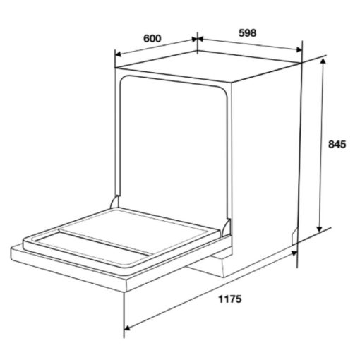 Máy rửa chén độc lập Hafele HDW-F601G 535.29.592 - Ảnh 2
