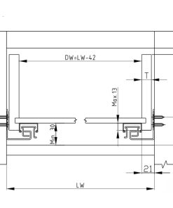 kich thuoc ray am giam chan nhan mo epc evo 450mm hafele 433.32.154