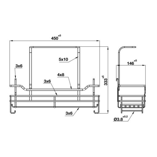 Rổ đựng dụng cụ vệ sinh Hafele 595.04.096 - Ảnh 3