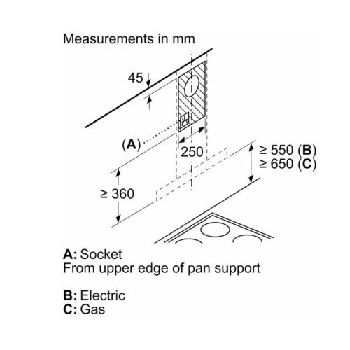 Máy hút mùi Bosch DWB97BK61T 9 lap dat may hut mui bosch dwb97bk61t