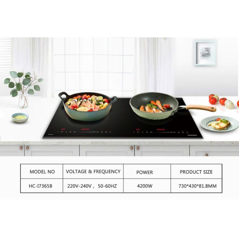 Bếp từ Hafele HC-I7365B 536.61.365 2 vùng nấu 5 Thông số bếp từ Hafele HC-I7365B 536.61.365 2 vùng nấu