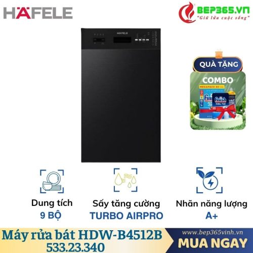 Máy rửa chén Hafele HDW-B4512B 533.23.340