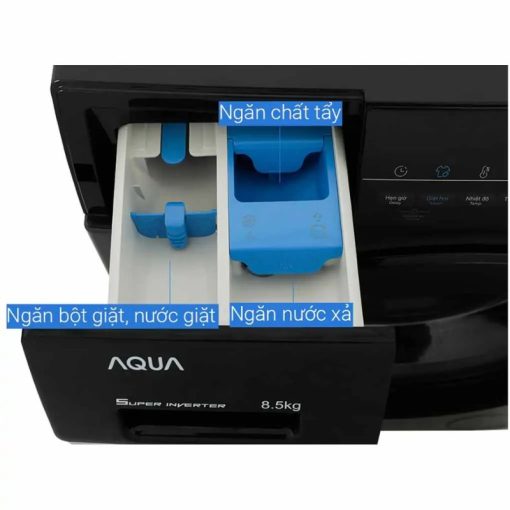 Máy Giặt Aqua Inverter 8.5 Kg AQD-A852J.BK cửa trước - Ảnh 2