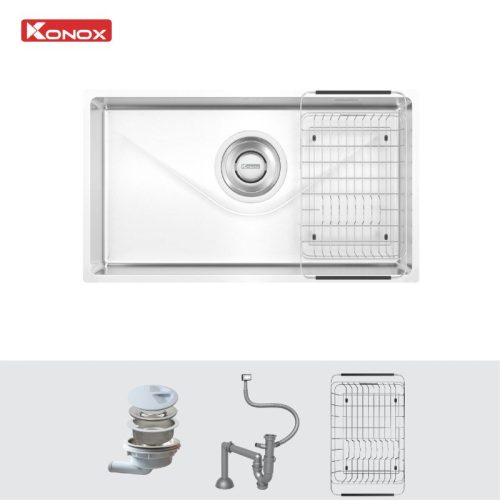 Chậu rửa bát inox 1 hố Konox TARI 800SM - Ảnh 2
