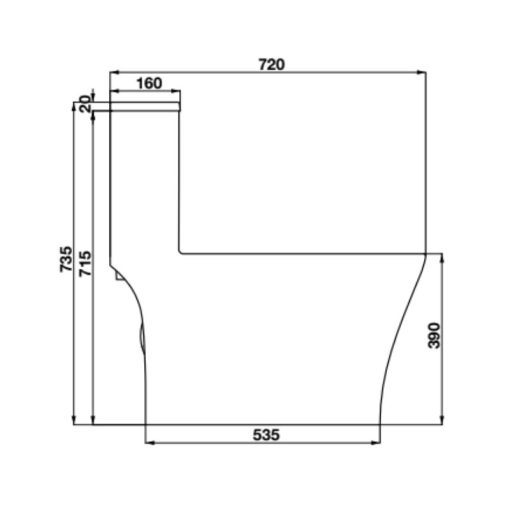 Bồn cầu một khối Hafele 588.79.416 - Ảnh 3