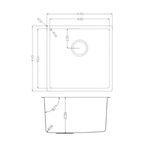 Chậu rửa bát Konox Tari 400SM - Ảnh 2