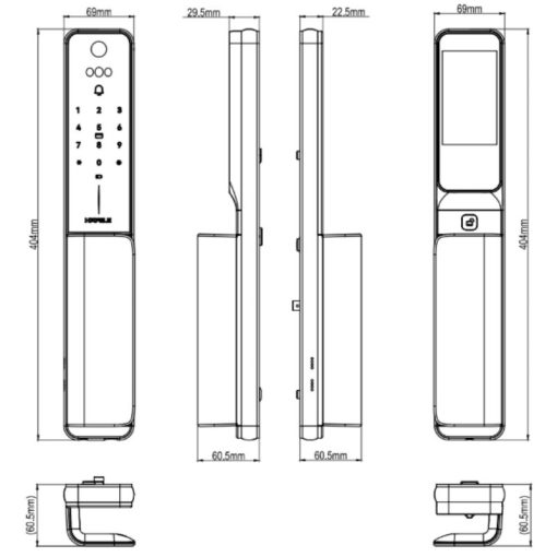 Khóa điện tử Hafele HORIZON - PP2501W 499.21.224 - Ảnh 4