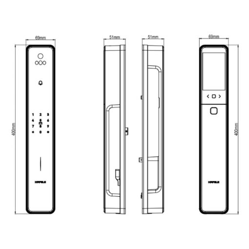 Khóa điện tử Hafele INFINITY - PP2502W 499.21.223 - Ảnh 4