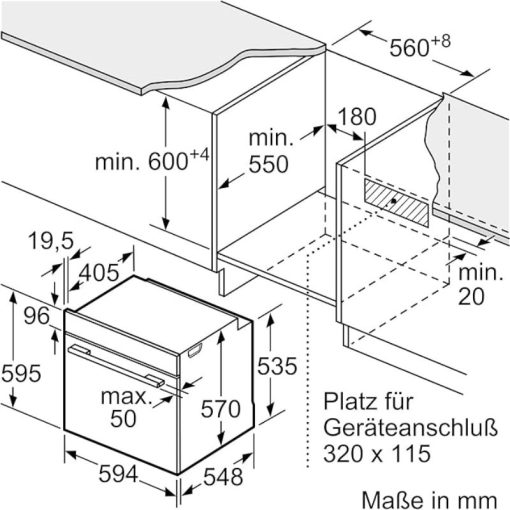Lò nướng âm tủ Bosch HBA514BS3 71L - Ảnh 3