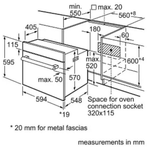 Lò nướng âm tủ Bosch HBF512BS1T 66L - Ảnh 2