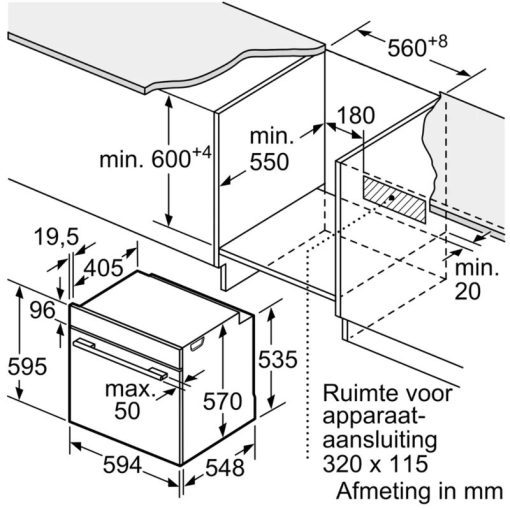 Lò nướng âm tủ Bosch HBG536EB3 SERIE 6 - Ảnh 3