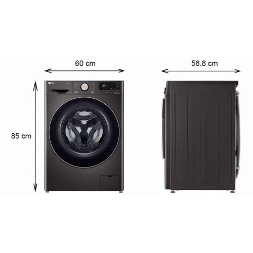 Máy Giặt LG Inverter 12 Kg FV1412S3B cửa trước 6 kich thuoc may giat lg inverter 12 kg fv1412s3b cua truoc