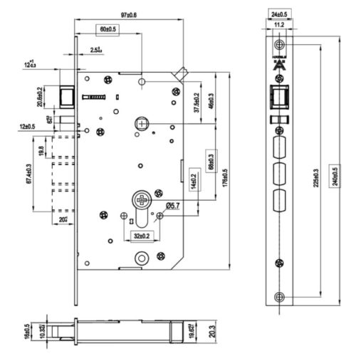 Khóa điện tử Hafele HORIZON - PP2501W 499.21.224 7 lap dat khoa dien tu hafele horizon pp2501w 499.21.224