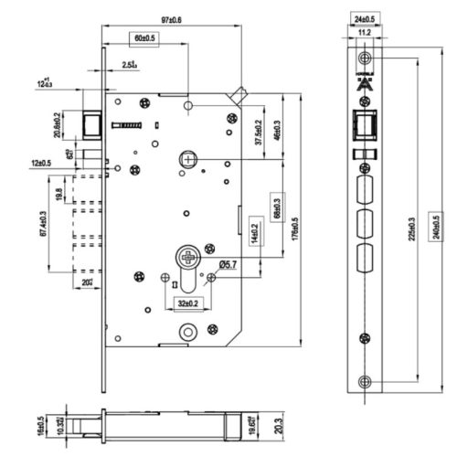 Khóa điện tử Hafele INFINITY - PP2502W 499.21.223 6 lap dat khoa dien tu hafele infinity pp2502w 499.21.223