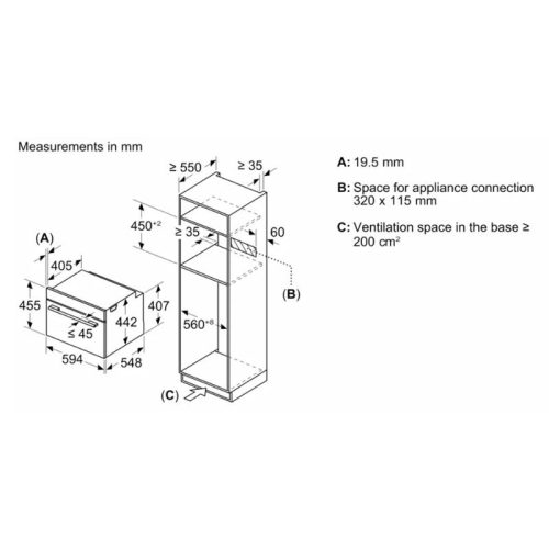 Lò nướng âm tủ Bosch CMG7241B1 10 lap dat lo nuong am tu bosch cmg7241b1