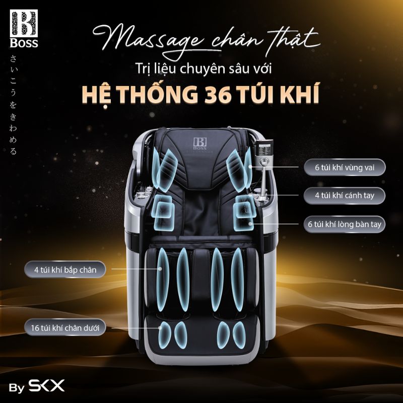 Ghế massage Boss MCB-909 4 Ghế massage Boss MCB-909 - Ảnh 2