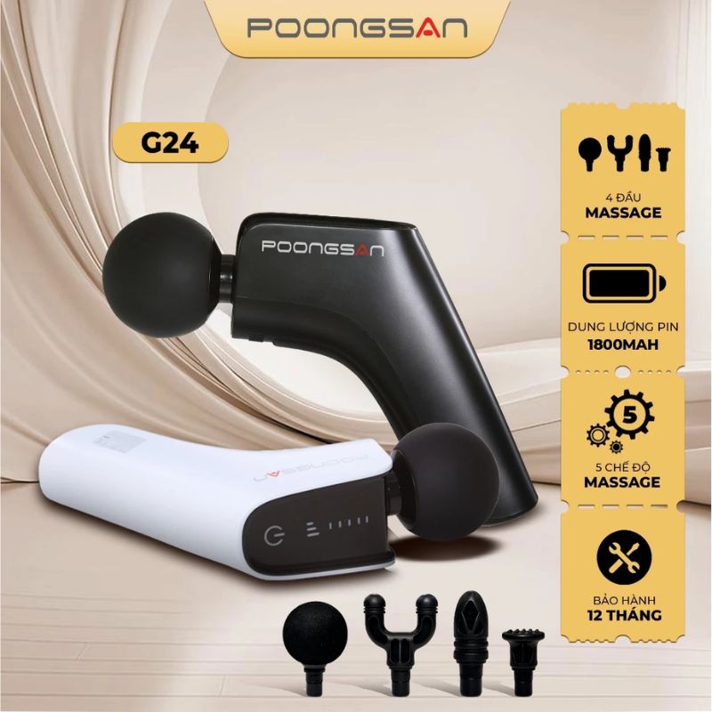Máy massage cầm tay Poongsan G24 3 Máy massage cầm tay Poongsan G24 - Ảnh 2