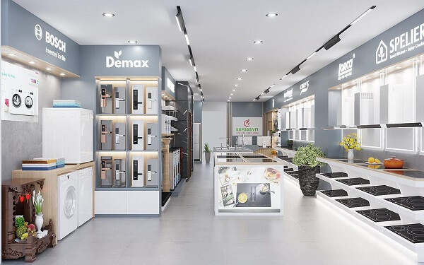 Cửa hàng tủ lạnh, tủ đông tại khu đô thị Tecco Center Home