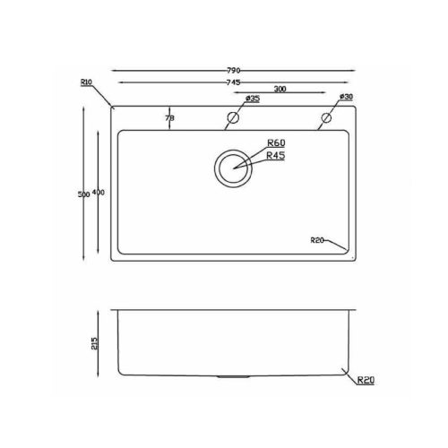 Chậu rửa bát Konox STELO 790 - Ảnh 3