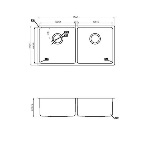 Chậu rửa bát Konox Vigo 860 - Ảnh 3