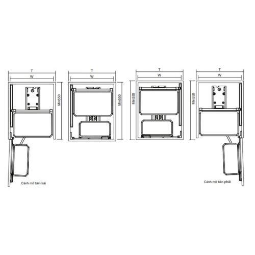 Tủ đồ khô cánh mở mini GrandX Titanium XPR.2450T 5 kich thuoc tu do kho canh mo mini grandx titanium xpr 245t