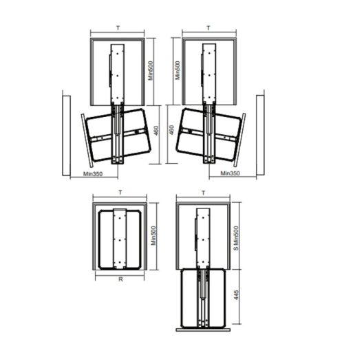 Tủ đồ khô GrandX cánh rút/xoay Titanium XPR.400T 5 kich thuoc tu do kho grandx canh rut xoay titanium xpt 400t