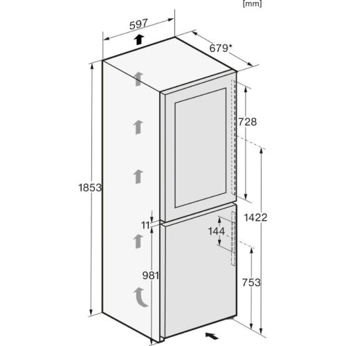 kich thuoc tu ruou miele kwns 4784 de clst 303l