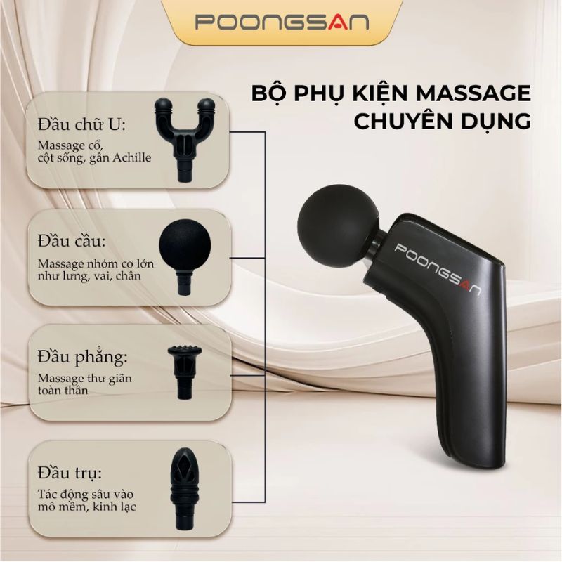 Máy massage cầm tay Poongsan G24 4 Máy massage cầm tay Poongsan G24 - Ảnh 3