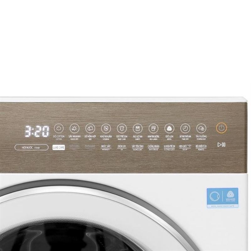 Máy sấy bơm nhiệt Toshiba 8kg TD-T37BS90HWV(WT) 6 Bảng điều khiển máy sấy bơm nhiệt Toshiba 8kg TD-T37BS90HWV(WT)