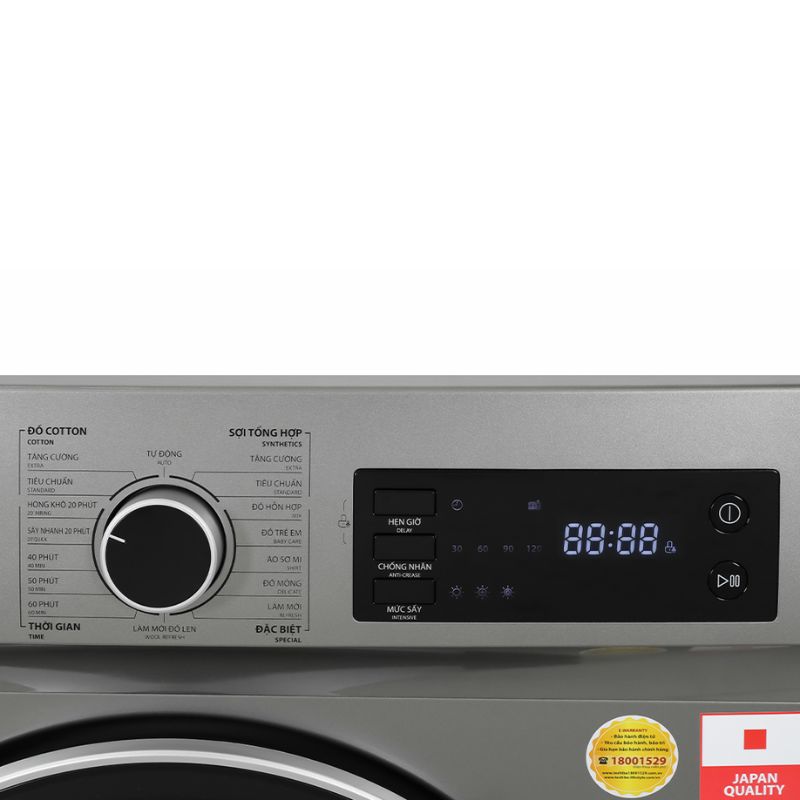 Máy sấy thông hơi Toshiba 7 kg TD-H80SEV(SK) 6 Bảng điều khiển máy sấy thông hơi Toshiba 7 kg TD-H80SEV(SK)