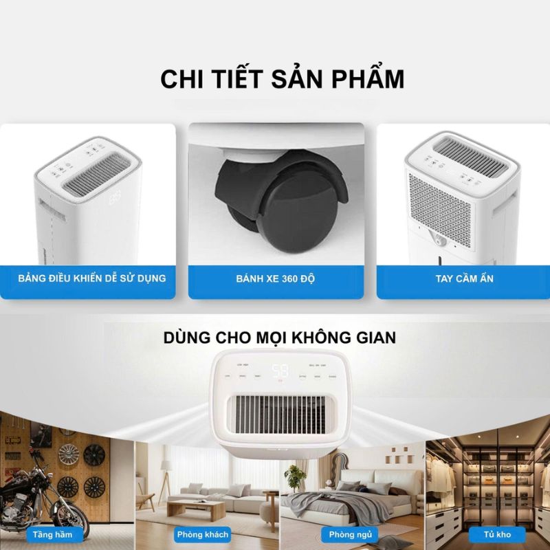 Máy hút ẩm Steiger STG-825DW 5 Máy hút ẩm Steiger STG-825DW - Ảnh 4