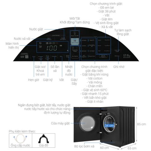 kich thuoc may giat say hitachi bd d120xgv